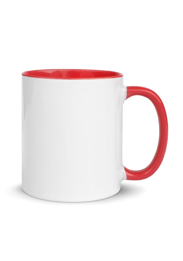 White Ceramic Mug with Color Inside - Image 6