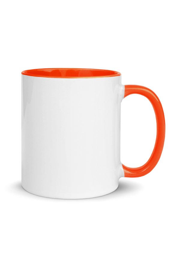 White Ceramic Mug with Color Inside - Image 4