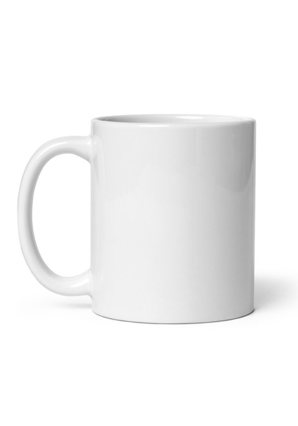 White Glossy Ceramic Mug - Image 2