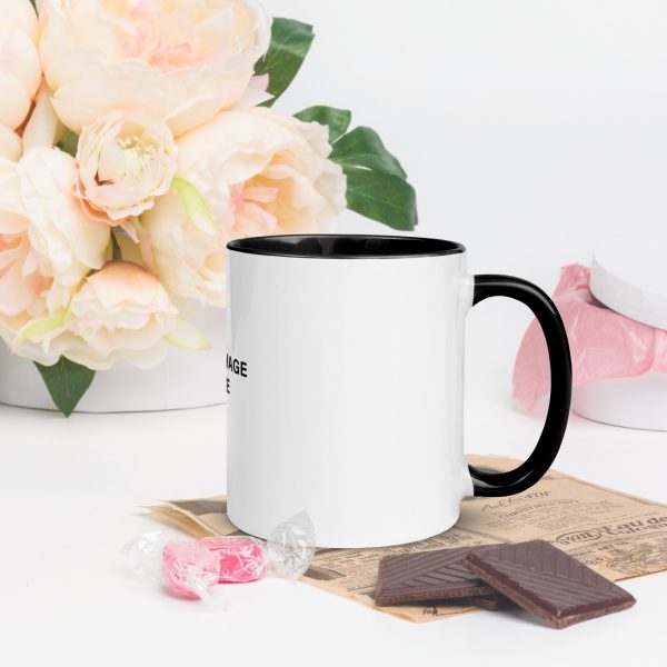 White Ceramic Mug with Color Inside - Image 10